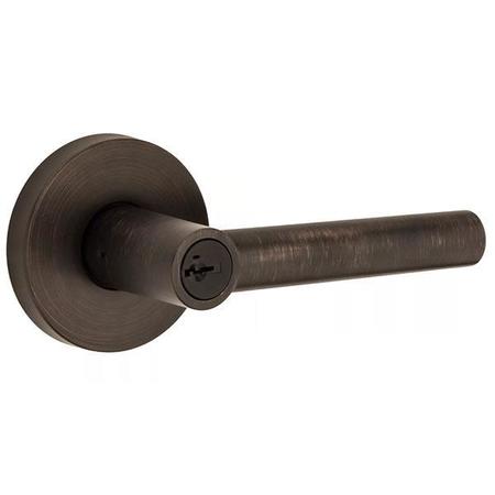 Kwikset: Milan Entry Lever with Round Rose / Venetian Bronze  / with SmartKey Technology -  KWS-156MIL-RDT-SMT-11P